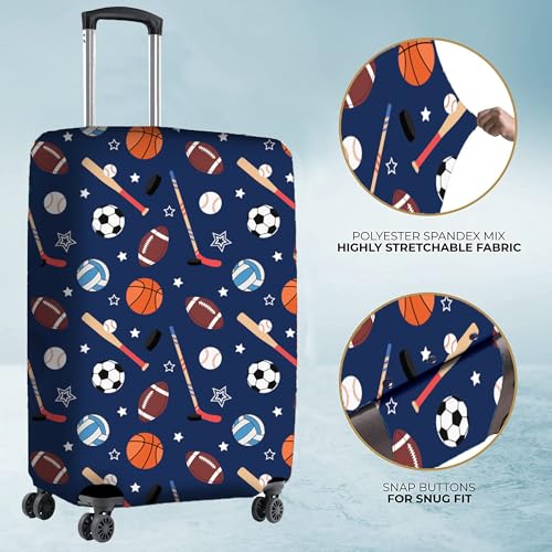Image of Nasher Miles Polyester Protective Luggage Cover Set of 2 (Medium-Large) - Sports