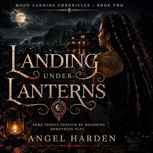 Diseño de la portada del título Landing Under Lanterns