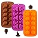 Moldes para Dulces,Hilloly 3 Moldes para Hornear de Silicona para Halloween,Moldes para Chocolate Con Forma de Calavera Fantasma y Sombrero de Bruja,Fiesta de Halloween