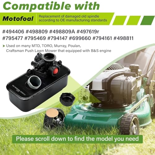 image for Motofoal 494406 795477 Metal Carburetor 498809 Fuel Tank Replacement f