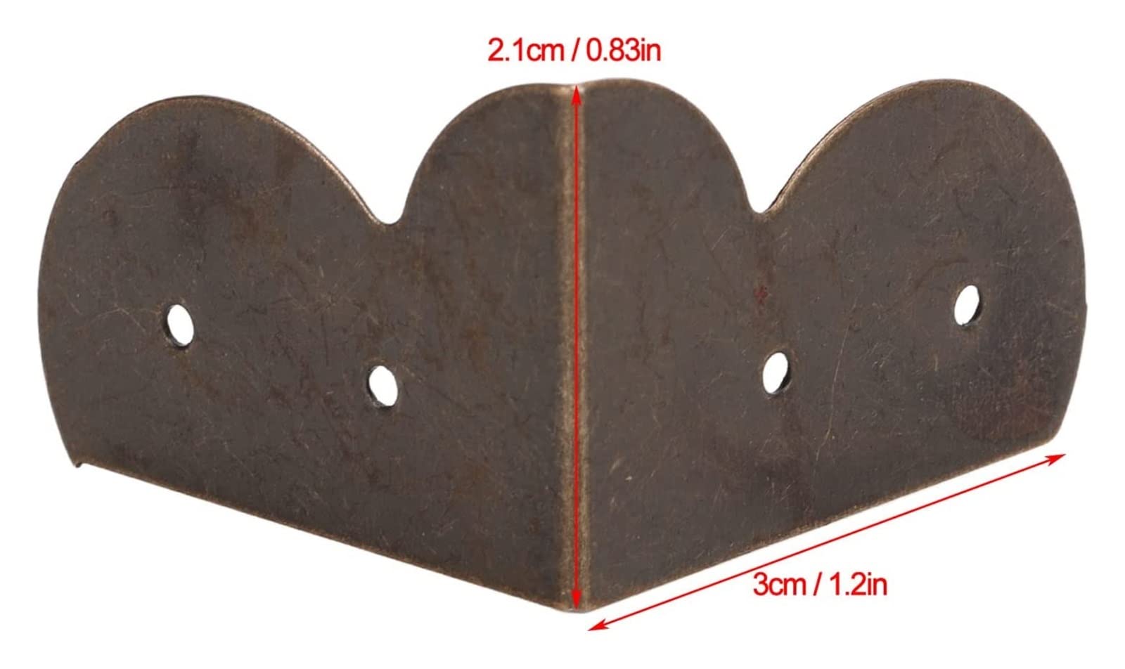 Paraspigoli, Angoli Decorativi for scatole in Bronzo Antico