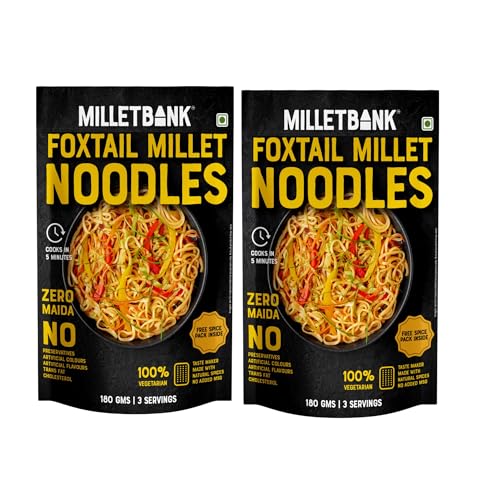 Image of No Maida Foxtail Millet Hakka Noodles Pack of 2