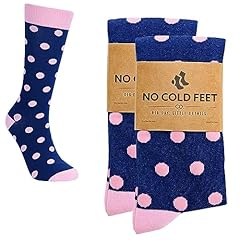 Navy With Pink Polka Dots