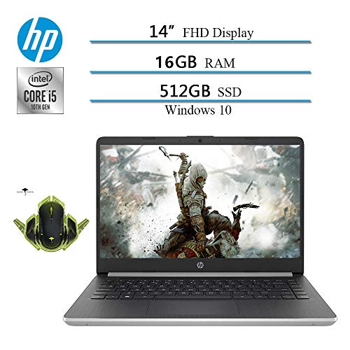 2020 Newest HP 14" Premium FHD IPS Laptop, 10th Gen i5-1035G4 (Beat i7-7500)