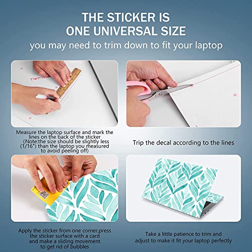 12.1 13 13.3 14 15 15.4 15.6 Inches Personalized Laptop Skin Sticker Decal Universal Netbook Skin Sticker Reusable Notebook Pc Art Decal Protector Cover By Aortdes(Leaves) #TOP5