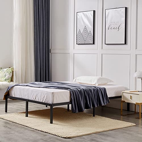 Zizin Bed Frame Platform Base 14 Inch With Storage/Heavy Duty Metal Beds Frames/Easy Assembly/Noise-Free/No Box Spring Needed (Queen) #TOP10
