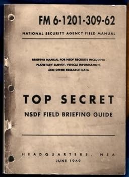 Paperback National Security Agency NSDF Field Briefing Guide, 1969 Top Secret Book