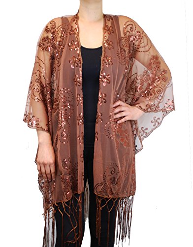 Mother of The Bride Beaded Evening Fashion Shawl Top Jacket Poncho Cover