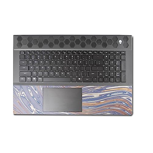 Image of MightySkins Skin Compatible with Alienware M18 R1 (2023) Full Wrap Kit - Liquid Silver | Protective, Durable, and Unique Vinyl Decal wrap Cover | Easy to Apply & Change Styles | Made in The USA