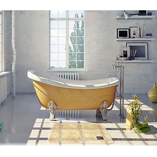 CAIXIN Super Soft Shag Badematte, wasserabsorbierend, Tür, Bodenmatte, maschinenwaschbar, schnell trocknend, Mikrofaser… – Bild 5