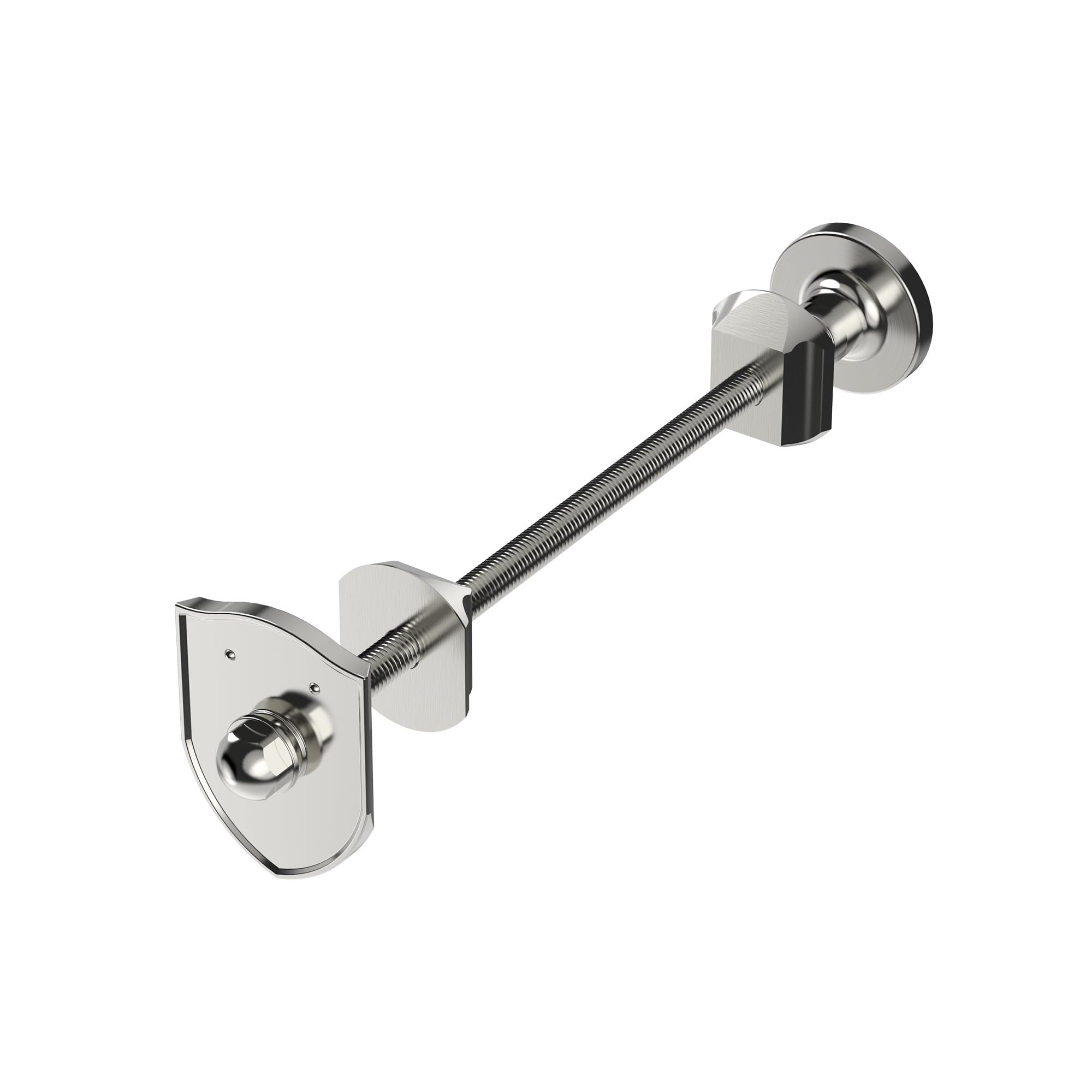VANCOCO Satin Nickel Radiator Wall Bracket - Round Base Wall Mount, Compatible with Column Heating Systems — image 1