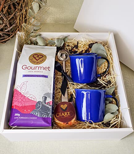 Cesta de presente com café gourmet