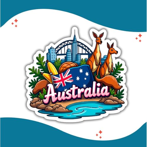 Image of Zesta Wooden Fridge Magnets Set | Refrigerator Decor Magnets for Kitchen | India Souvenir Fridge Magnet Collection | Wooden Magnet for Fridge Door Decoration (Australia)