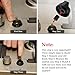 AOMUCH 4 Pack Black Control Knobs with 12 Adapters Knobs for Oven/Stove/Range - Please Focus on Matching knob 