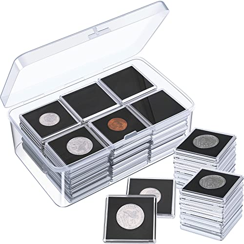 Vicenpal 50 Pcs 2 Inch Silver Dollar Coin Holder with Foam Gasket...