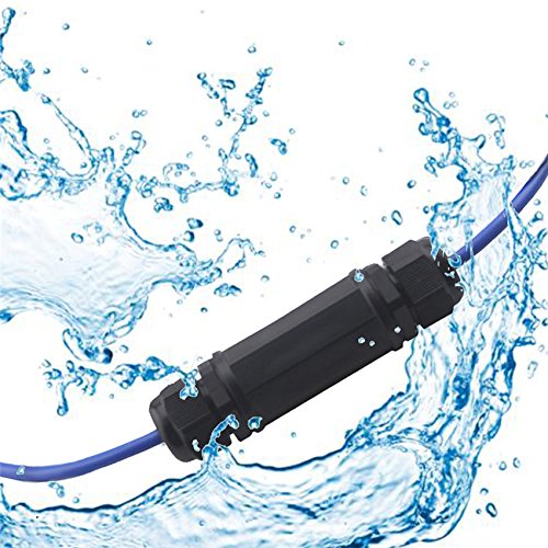 Toptekits (5 Pack) Rj45 Waterproof Connector Ip67 Ethernet Network Cable Connector Double Head Outdoor Lan Coupler Adapter Female Cat5, 6, 8P8C #TOP3