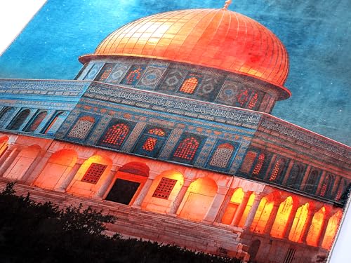 Alfombra de oración turca y tapiz de Jerusalén de cúpula 4