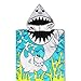 COCODE Beach Poncho Tiger Shark Kids Beach Towel 24" x 48" Fast Drying Hooded Towel for Kids
