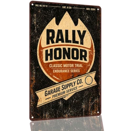 Rally Honor Classic Motor Trial Metal Sign