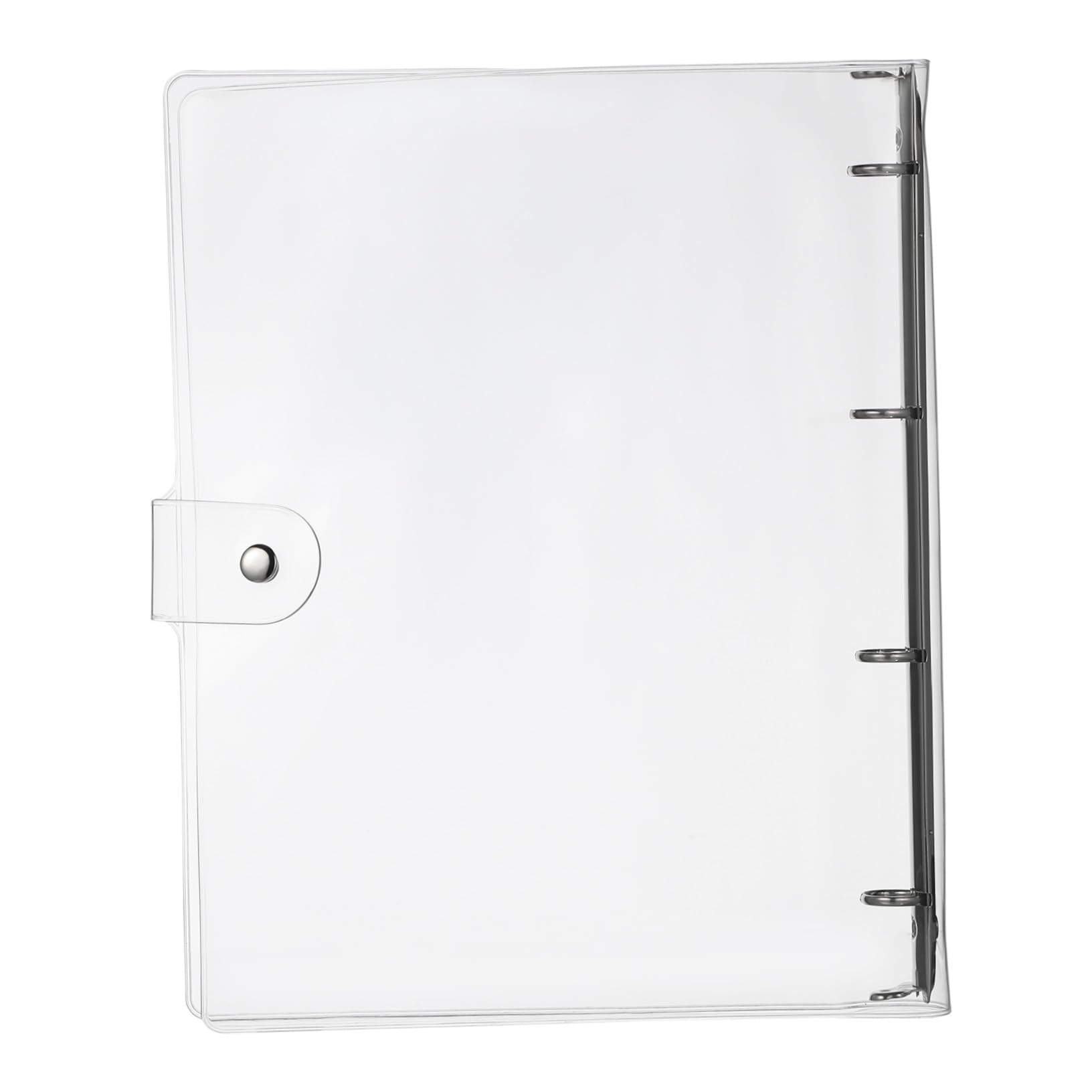 Classeur à Cahier Transparent A4 en Plastique, Coque Souple à Pression