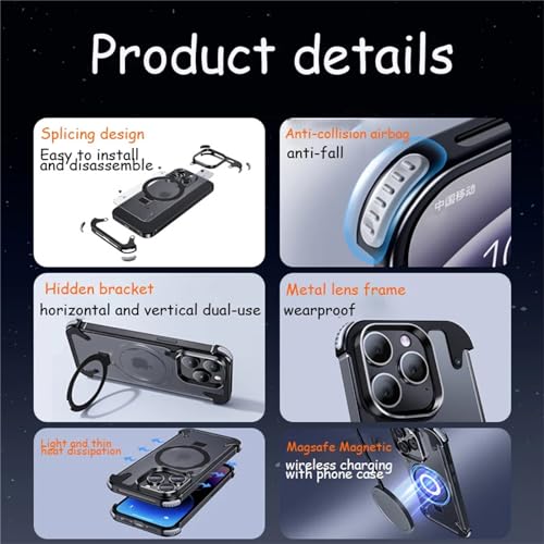 Coque iPhone 15 Plus pour visionnage mains libres au bureau et en voyage