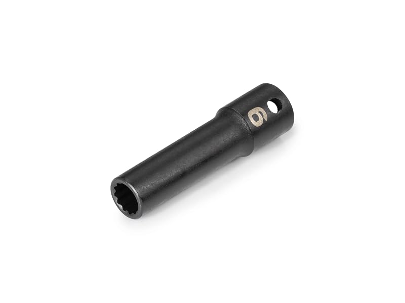 Soquete de Impacto Profundo TEKTON SID13309, Encaixe de 9 mm e Acionamento de 9,5 mm (3/8 pol.), 12 Pontas