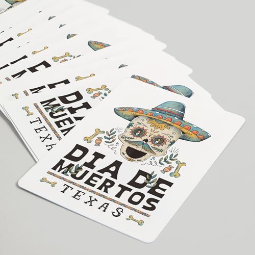 Naipes estilo Día de los Muertos, 52 cartas poker miniatura 5