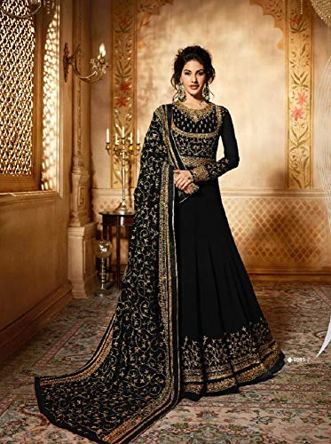 Image of Heni Fashion Ready To Wear Indian /Pakistani Chain Stitched Embroidered Anarkali Suit Anarkali Gown For Women