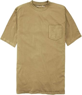 Tall Men's 100% Cotton Pocket T-Shirt 