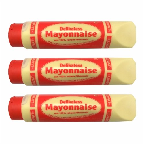 3x Luvat 'Delikatess Mayonnaise', 875 ml