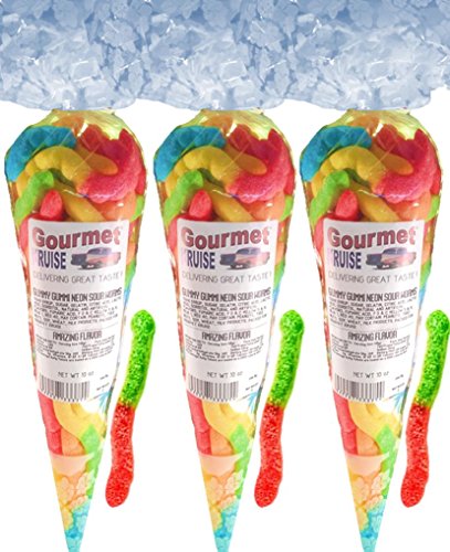 Gummy Worms Sour Neon (3 unidades, 30 oz) miniatura 1
