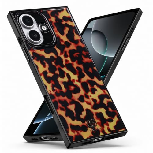 Image of COCOMII Rectangle for iPhone 16 Case, Amber Tortoiseshell