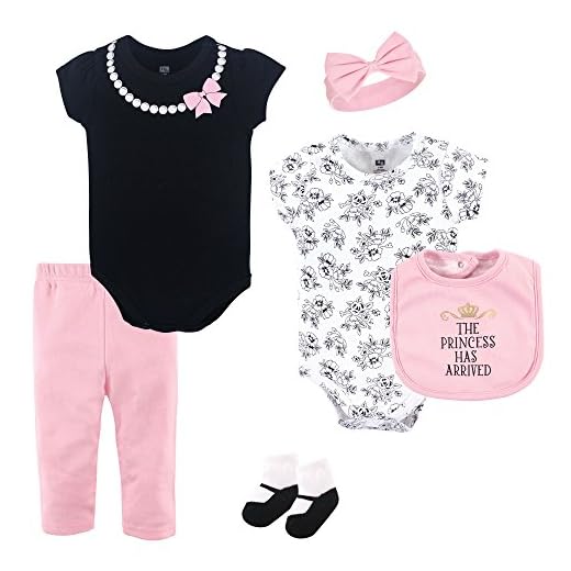 Hudson Baby baby girls Cotton Layette Set, Princess, 0-3 Months US