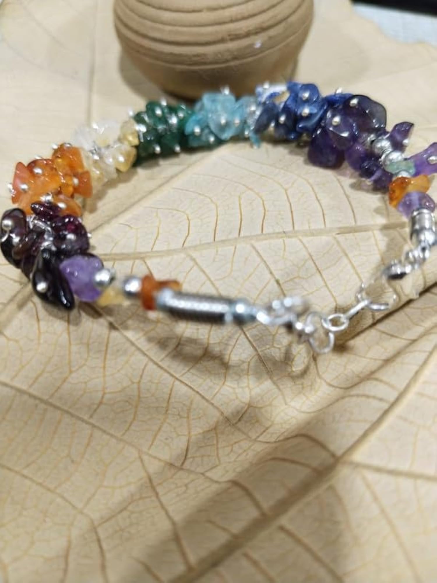 7 Chakra Chip Bracelet, Original Certified