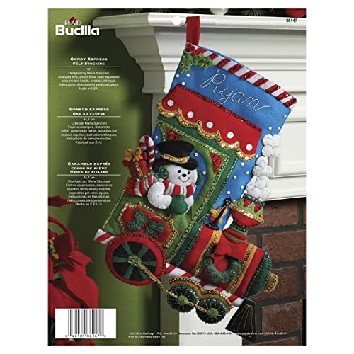 Bucilla Felt Stocking Applique Kit 18