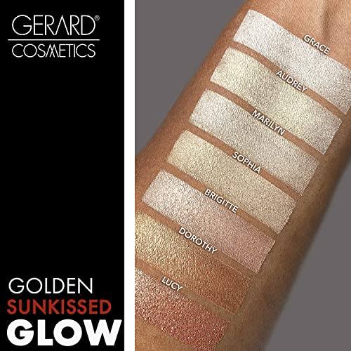 Gerard Cosmetics Star Powder - Soft, Velvety Formula Glides Effortlessly - Delivers Pure Pigmentation - Accentuates Your Facial Features - Gluten And Paraben Free - Sophia - 0.42 Oz Highlighter #TOP2