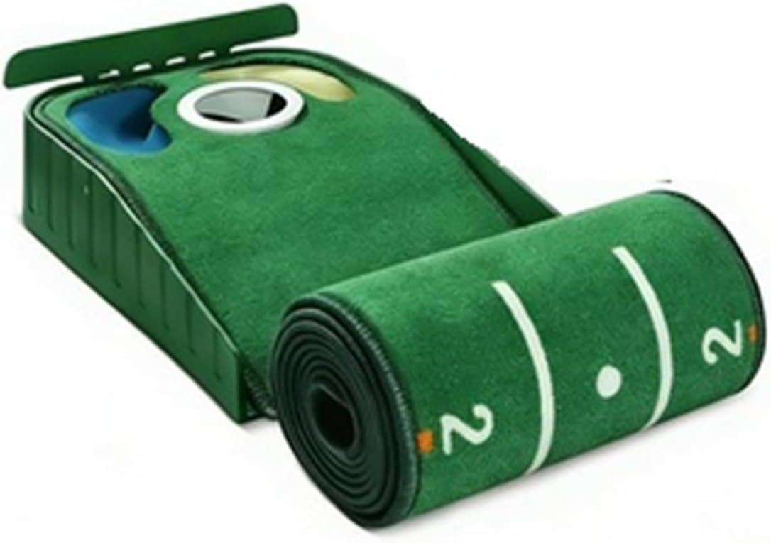 Compatible Golf Putting Practice Mat with Automatic Ball Return