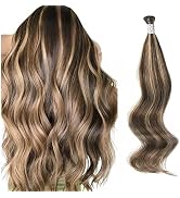 ABH AmazingBeauty Hair I Tip Hair Extensions Remy Hair 14 Inch Tip Human Hair Extensions Chocolat...