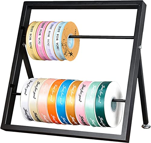 Support de rangement en métal pour papier cadeau et bobines de fil