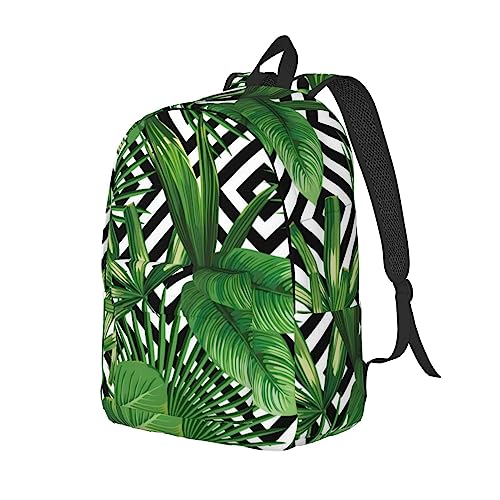 Sac à dos léger palmier plante tropicale verte taille M résistant - 2