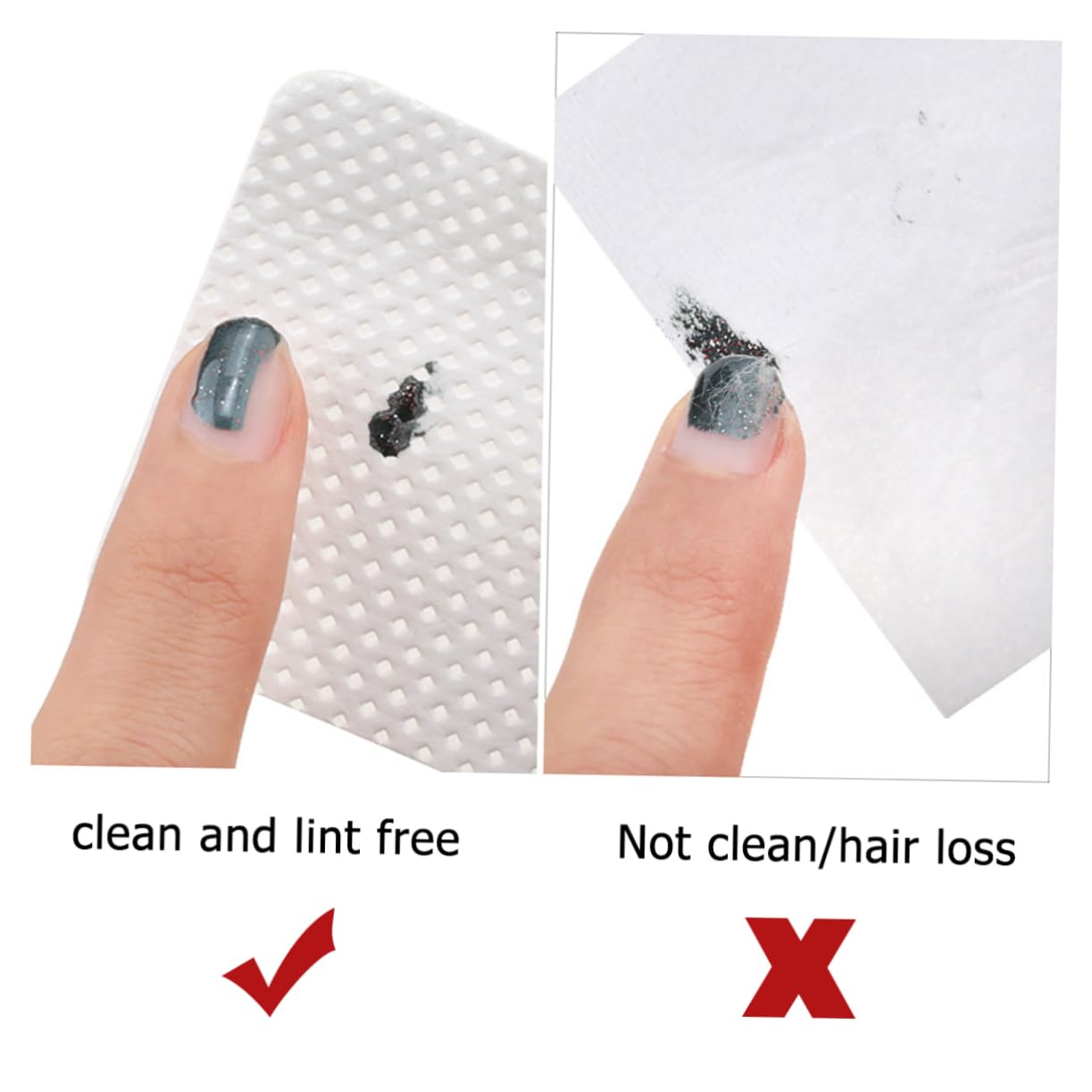 TOVINANNA 540pcs Lash Glue Remover Pads Gentle Cotton Gauze Disposables for Travel Beauty Routine