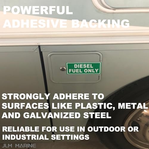 Image of 8PCS Diesel Only Sticker for Boat Decals Cars Truck Labels Tractors Fuel Cans Gas Caps Fuel Tanks 6x2 Inch