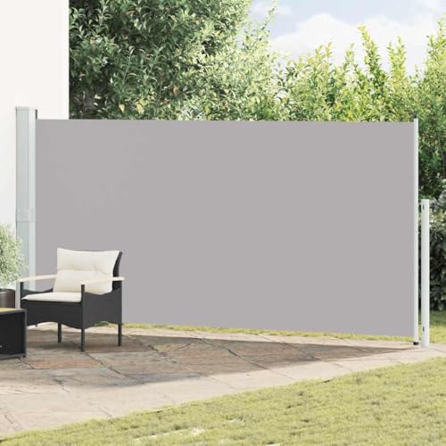 Genérico Toldo Lateral retráctil de jardín Gris 180x500 cm, Sombrillas Gris,313407