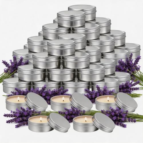 Trxvxo 100 Pcs 1 Oz Mini Lavender Scented Soy Candle Set Bulk Wedding Favors for Guests Party Favors & Gifts Perfect for Wedding Baby Shower Birthday Home Decor & Event Supplies