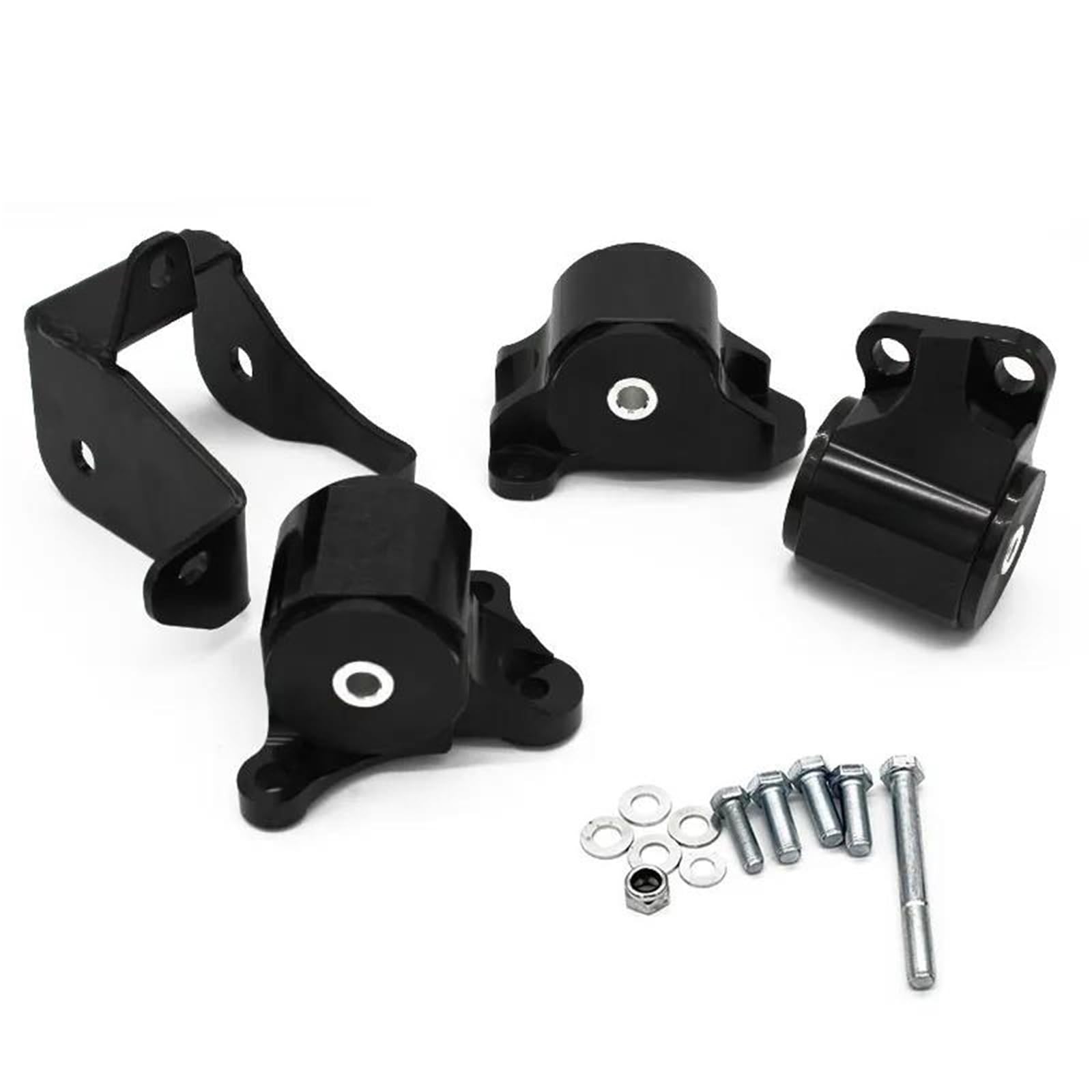 Csspdm Black Engine Swap Mount Kit(2-Bolt Left Mount) Suitable 1996-2000 1997 1998 1999 For Civic D16 B16 B18 B20 Competition(Black)