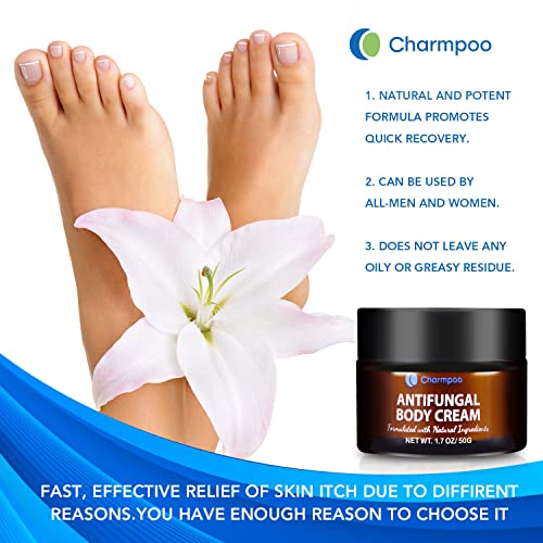 Antifungal Jock Itch Cream, Antifungal Cream, Anti Fungal Skin Cream For Jock Itch, Eczema, Ringworm, Nail Fungus, Athletes Foot, Relieves The Itchy & Scaly Skin, Anti Fungal Ointment -50 G #TOP3