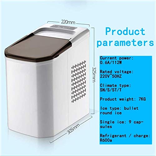 MHGD Eismaschine, Eisherstellung in 8 Minuten, die Größe des Eiswürfels ist einstellbar, 9 runde EIS können in einem… – Bild 8