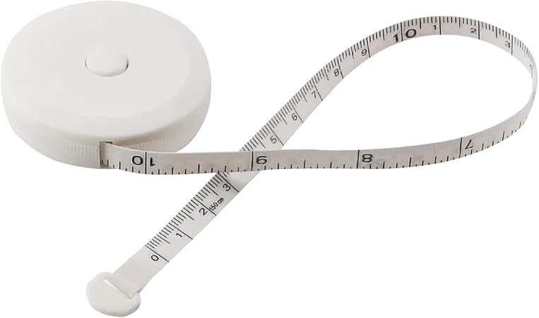 Amazon Co Jp Urlife 巻き尺 物差し 巻取りボタン付き オートストップタイプ巻き尺 スリムメジャー 採寸メジャー コンパクトな物差し しなやかで安全に使う 巻癖がないオートメジャー 長さ測定 ウエスト測定 胸囲測定 目盛は表裏両面 長さ150cm 60インチ 白い Diy