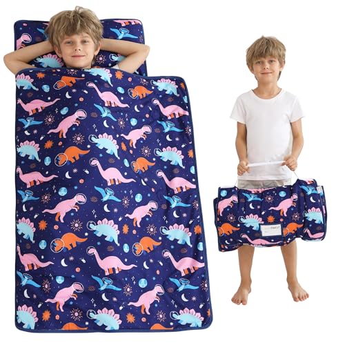 Image of Viviland Toddler Kid Nap Mat for Preschool, Slumber Bag with Pillow and Blanket, Daycare Sleeping Bag Kindergarten Sleep Mat