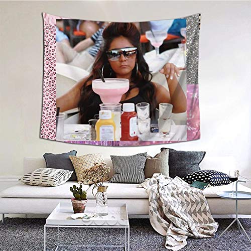 Snooki Mood Peach Tapestry Boutique Wall Tapestry Aesthetic Home Decoration 60x51inch